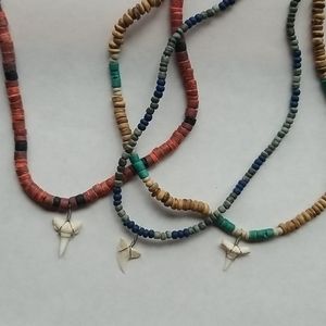 Shark tooth necklaces